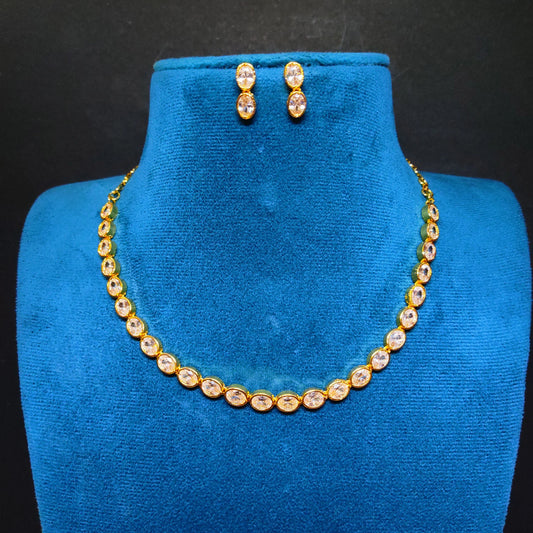 AD Necklace with Earrings W/R