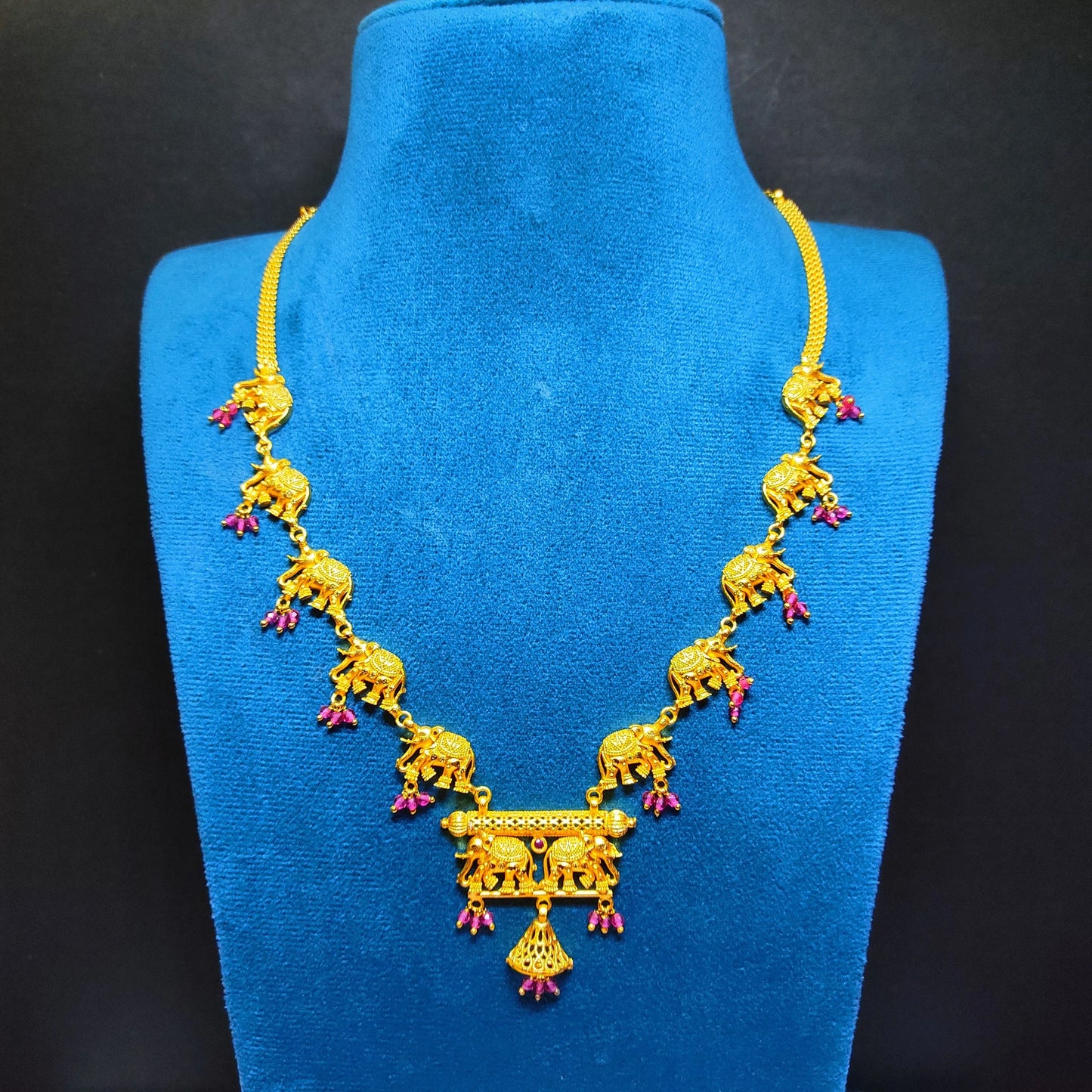 Divine Gold Plated Ibha Necklace