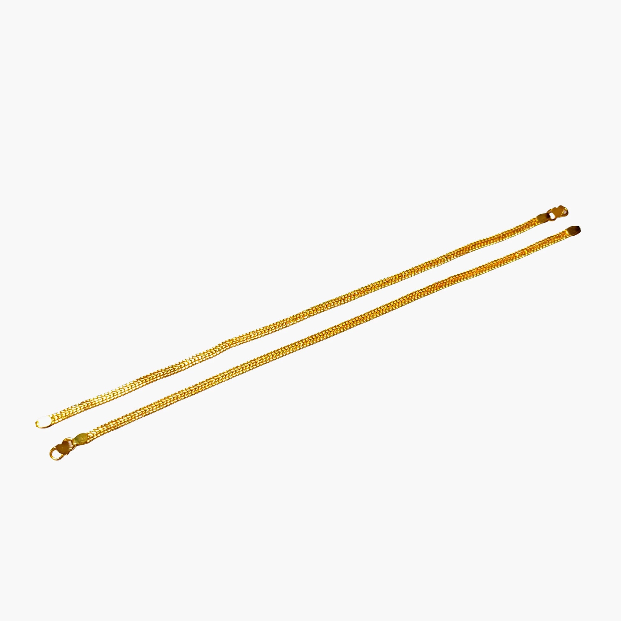Golden Chain Anklet pair
