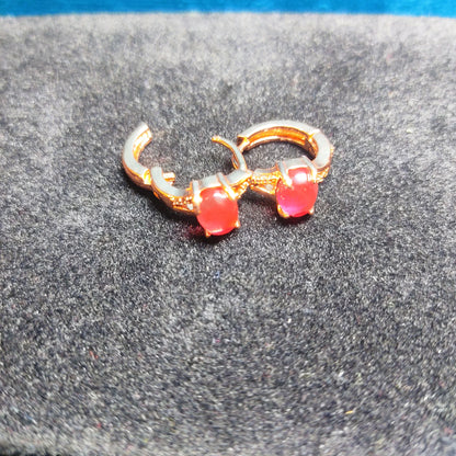 Pink Crystal stud
