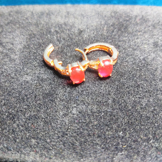 Pink Crystal stud