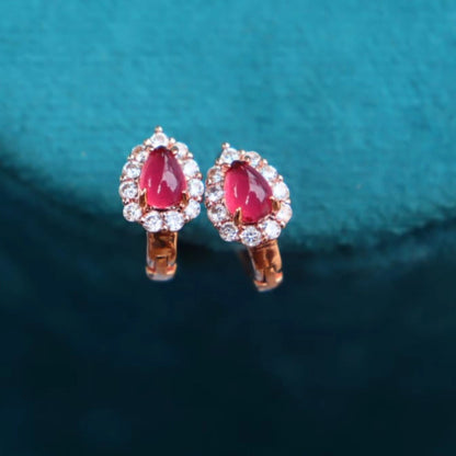 Red Crystal AD Earrings