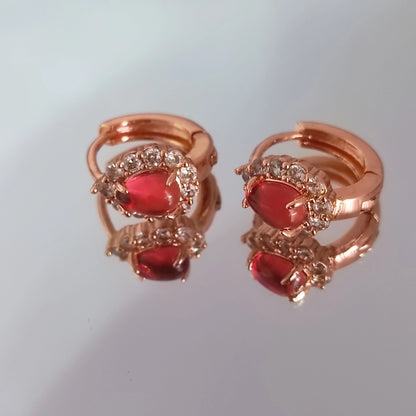 Red Crystal AD Earrings