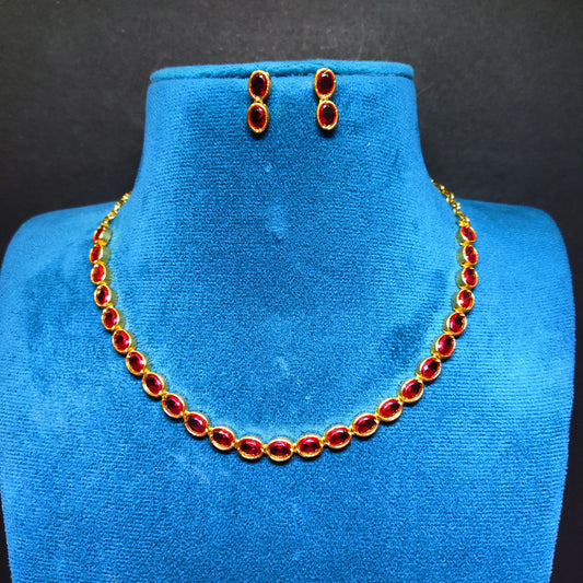 AD Necklace with Earrings W/R