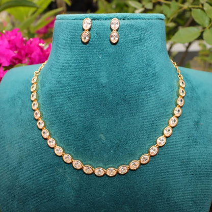 AD Necklace with Earrings W/R